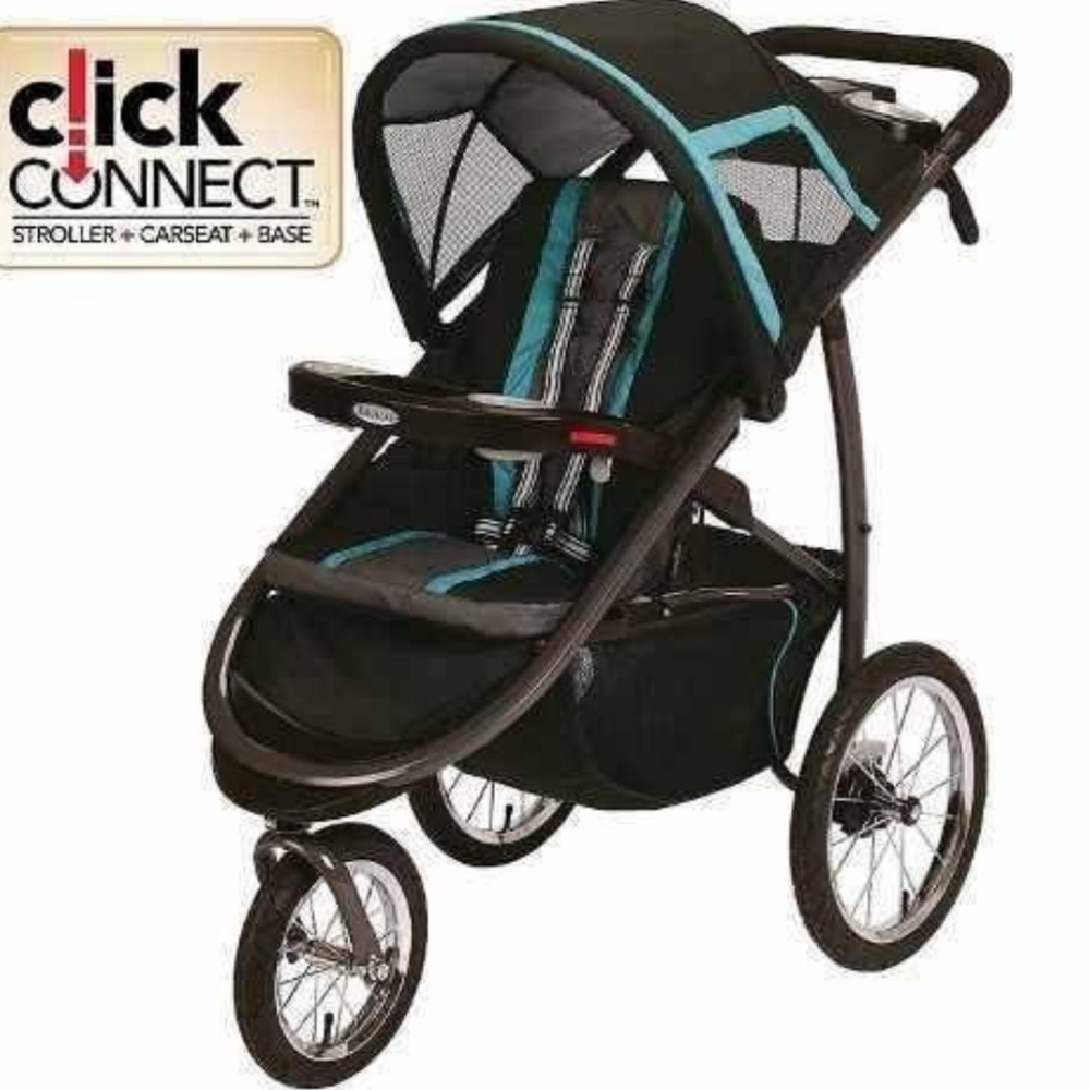 Graco jogging stroller with infant car seat